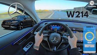 2024 Mercedes Benz E Class E220d POV Test Drive  0-240kmh & 100-200kmh Acceleration