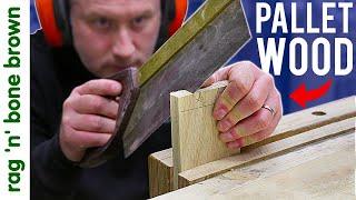 HAND CUT DOVETAILS  Pallet Wood Project