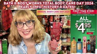 Bath & Body Works Total Body Care Day 2024 Early Info History & Dates