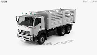 Isuzu FXZ 360 Flatbed Truck 2021 3D model by 3DModels.org