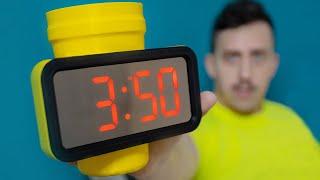 I made an alarm clock thats also a drinking glass  #shorts