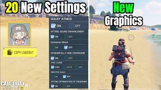 20 New Settings Fully Explained in Call Of Duty Mobile Season 6  20 New Settings In Codm Season 6