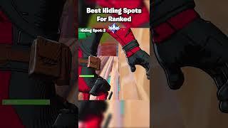 3 BEST Hiding Spots to Reach UNREAL Rank  #shorts #fortnite