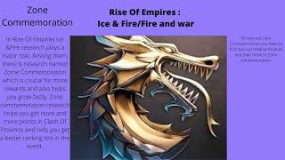 Maxed Zone Commemoration Without Spending  Clash Of Province  Rise Of Empires Ice and Fire