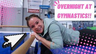 We Stayed OVERNIGHT in a GYMNASTICS Facility