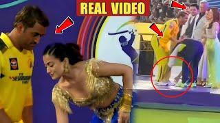 Watch Arijit Singh & Rashmika Mandanna Touched MS Dhoni Feet During IPL 2023 Opening Ceremony