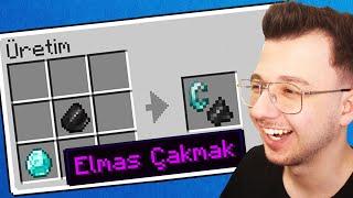 minecraft AMA her bloktan çakmak yapabiliyorum