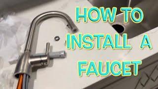 How to Install a faucet