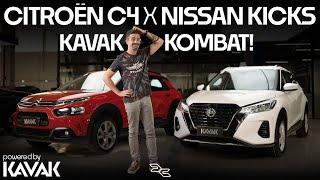 Nissan Kicks x Citroën C4 na faixa de R$ 80 MIL QUEM LEVA esse Kavak Kombat?