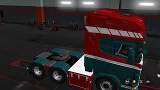 Euro Truck Simulator 2  Scania Rjl + Tuning mods