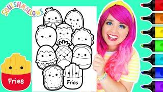 Coloring Squishmallows Food Squad Coloring Page  Ohuhu Art Markers