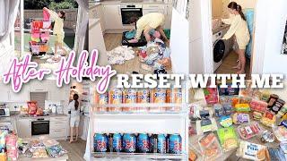 AFTER *VACATION* RESET  EXTREME LAUNDRY MOTIVATION & GROCERY HAUL  CLEAN WITH ME AFTER VACATION