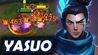 WILD RIFT YASUO MID LANE GAMEPLAY IN SEASON 14 BUILD & RUNES