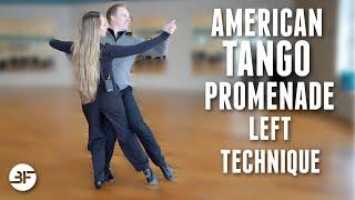 American Tango Promenade Left Technique