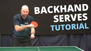 How to do top quality BACKHAND serves with Craig Bryant