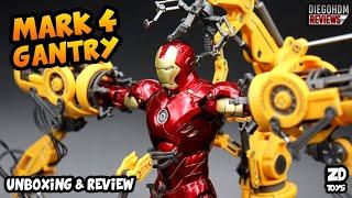 ZD TOYS Iron Man MK4 + GANTRY Unboxing e Review BR  DiegoHDM