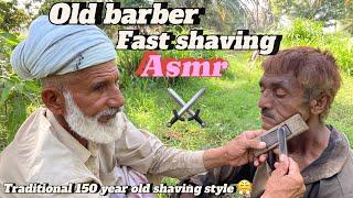 Asmr fast shaving cream with barber is old part131