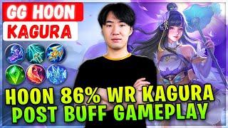 Hoon 86% Win Rate Kagura Post Buff Gameplay  Gaimin Gladiator Hoon Kagura  카구라원툴 - Mobile Legends