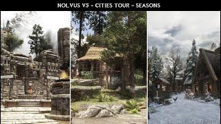 SKYRIM Anniversary Edition - NOLVUS ASCENSION V5 - CITIES TOUR - GAMEPLAY WITH SEASONS