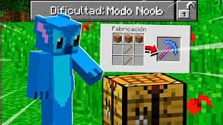 ¡Pasamos MINECRAFT en la NUEVA DIFICULTAD NOOB  ¿QUE TAN FACIL ES?