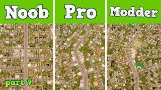 Noob VS Pro VS Modder - Building the perfect suburb in Cities Skylines