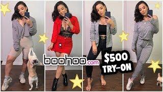 HUGE $500 BOOHOO TRY-ON FASHION HAUL 2018 TRENDY OUTFIT IDEAS FOR FALL  MakeupByAmarie