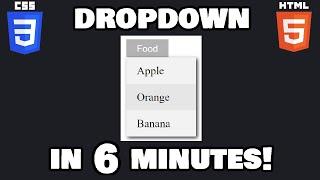 Learn CSS dropdown menus in 6 minutes 
