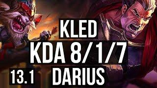 KLED vs DARIUS TOP  817 Rank 6 Kled Legendary  EUW Grandmaster  13.1