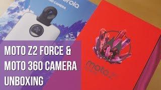 Moto Z2 Force & Moto 360 Camera Unboxing