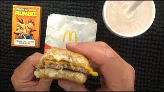 ASMR - Whispering While Eating McDonalds - Cheese Burger Happy Meal - Australian Content