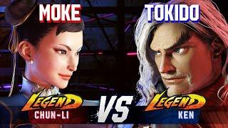 SF6 ▰ MOKE Chun-Li vs TOKIDO Ken ▰ High Level Gameplay