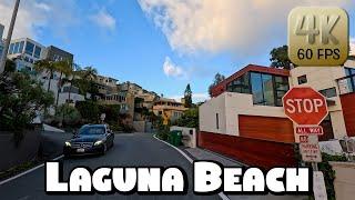 Driving Around Beautiful Laguna Beach California in 4k Video