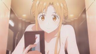 ASUNA BATH SCENE  SWORT ART ONLINE ORDINAL SCALE #shorts