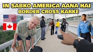 America Canada Border Crossing  Crossing USA CANADA Border By Foot  Rohan Virdi  Hindi Vlog