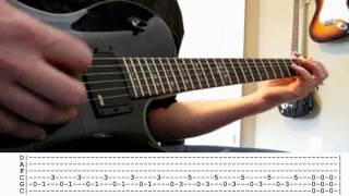 Evans Blue - Erase My Scars guitar cover WITH TABS HD