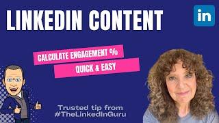 LinkedIn Content Quick & Easy Guide to Calculate Engagement % Rates