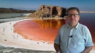 Irans Lake Urmia Turns Bright Red