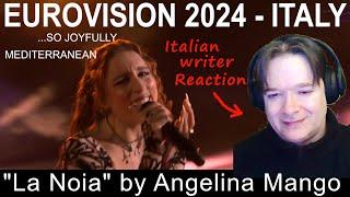 ITALIAN WRITER react to EUROVISION 2024 - Angelina Mango - La Noia - Italy