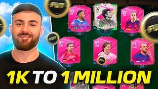 EASIEST way to go from 1k To 1 MILLION coins in EAFC 24 How To Make 1 MILL EASY in FC 24 *GUIDE*