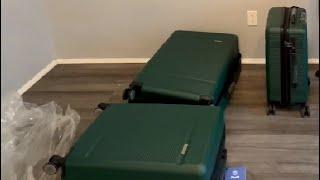 Zitahli Luggage Sets Expandable Suitcase Set 3 Piece Luggage Set Unboxing
