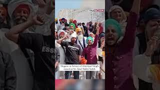 Slogans in favour of Amritpal Singh raised at Sri Akal Takht Sahib Amritsar. True Scoop News