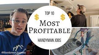 Handyman Profit  Top 10 Most Profitable Handyman Jobs  JOBS THAT WILL MAKE YOU MONEY