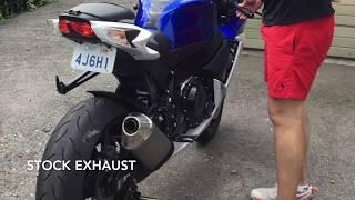 Hotbodies MGP slip on exhaust sound on SUZUKI GSXR 600 2016