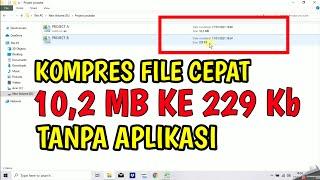 KOMPRESS FILE EXCEL MENJADI KECIL TANPA APLIKASI  how to compress excel file size with images 