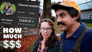 HOW Much $$$ WE Make on YouTube and Should YOU start a Homestead YouTube Channel?