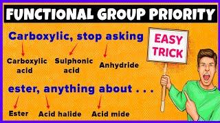 Functional Groups Priority Order  Easy Trick