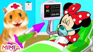 Minnie Dont Leave Doctor Hamster Check Up Minnie Got Bad Sick  HAMSTER MIMI
