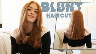 CUTTING MY OWN HAIR  BLUNT CUT  MsRosieBea