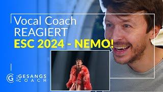 Gesangslehrer Reagiert - ESC 2024 - NEMO - The Code 