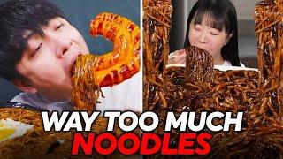 MUKBANGERS EATING TOO MUCH NOODLES Vox2 Compilation